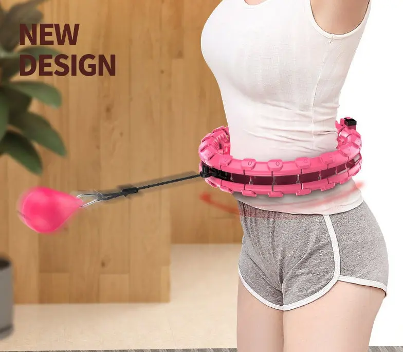 Adjustable Weighted Fitness Hoop – Smart Exercise Hoop for Home Workouts