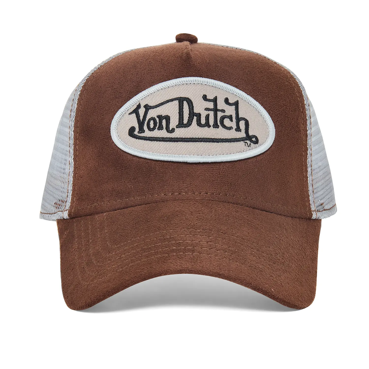 Brown Suede Trucker Hat