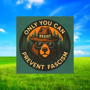 Anti-Fascist , Sticker or Car  Political Protest Decal