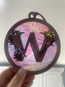 Monogram Letter W Suncatcher for Sunny Window Monogram Letter W Suncatcher for Sunny Window