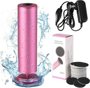 Electric Foot Callus Remover Foot File Pedicure Tools Plug w/60Pcs Sanding Disc