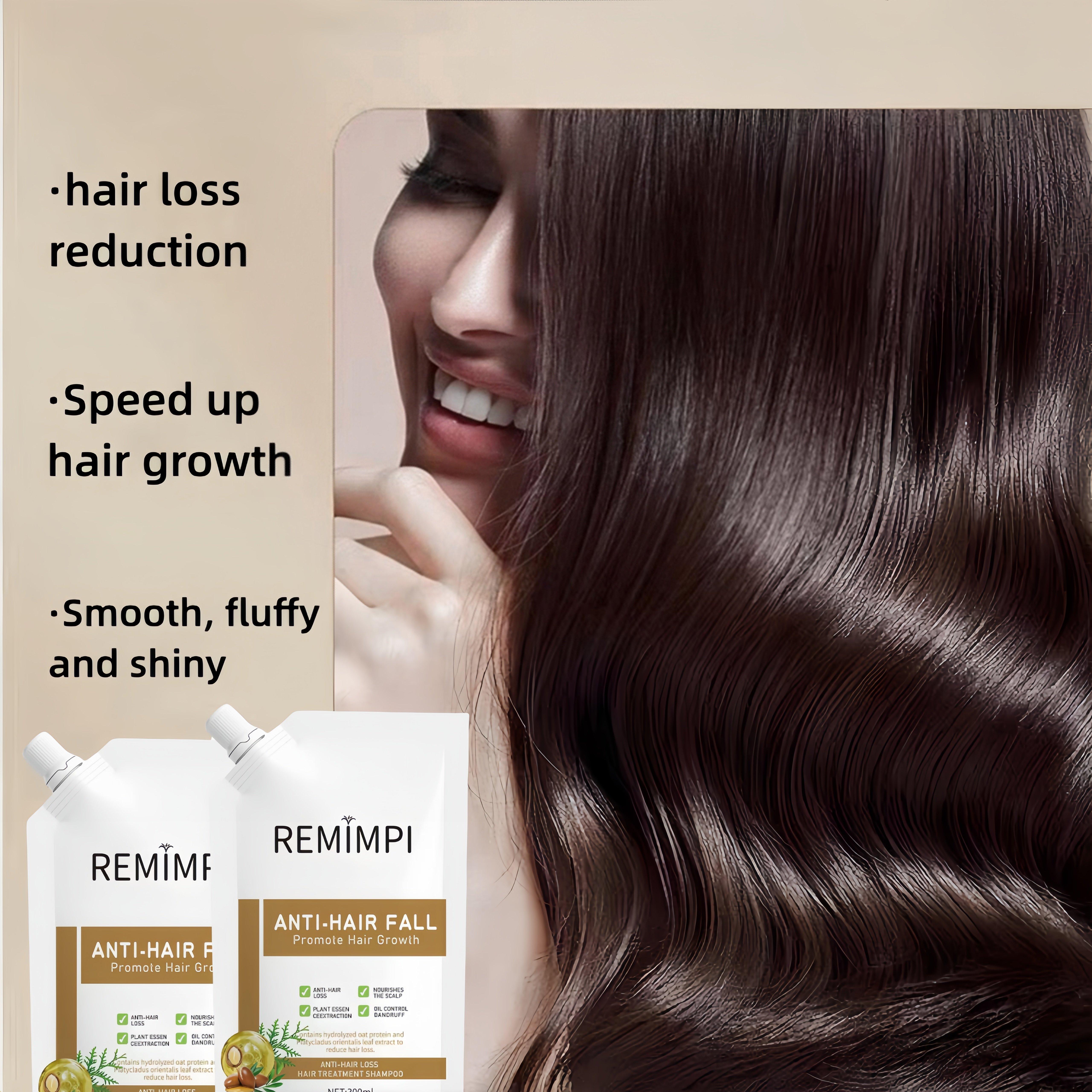 【Buy 1 Get 1 Free】REMIMPI Anti-Hair Fall Hair Loss Treatment Shampoo Oil Control Anti dandruff Haircare Ginseng Ginger Help Hair Growth Jojoba Oat Repair Reduce Hair Loss Scalp Cleanser Conditioner300ML