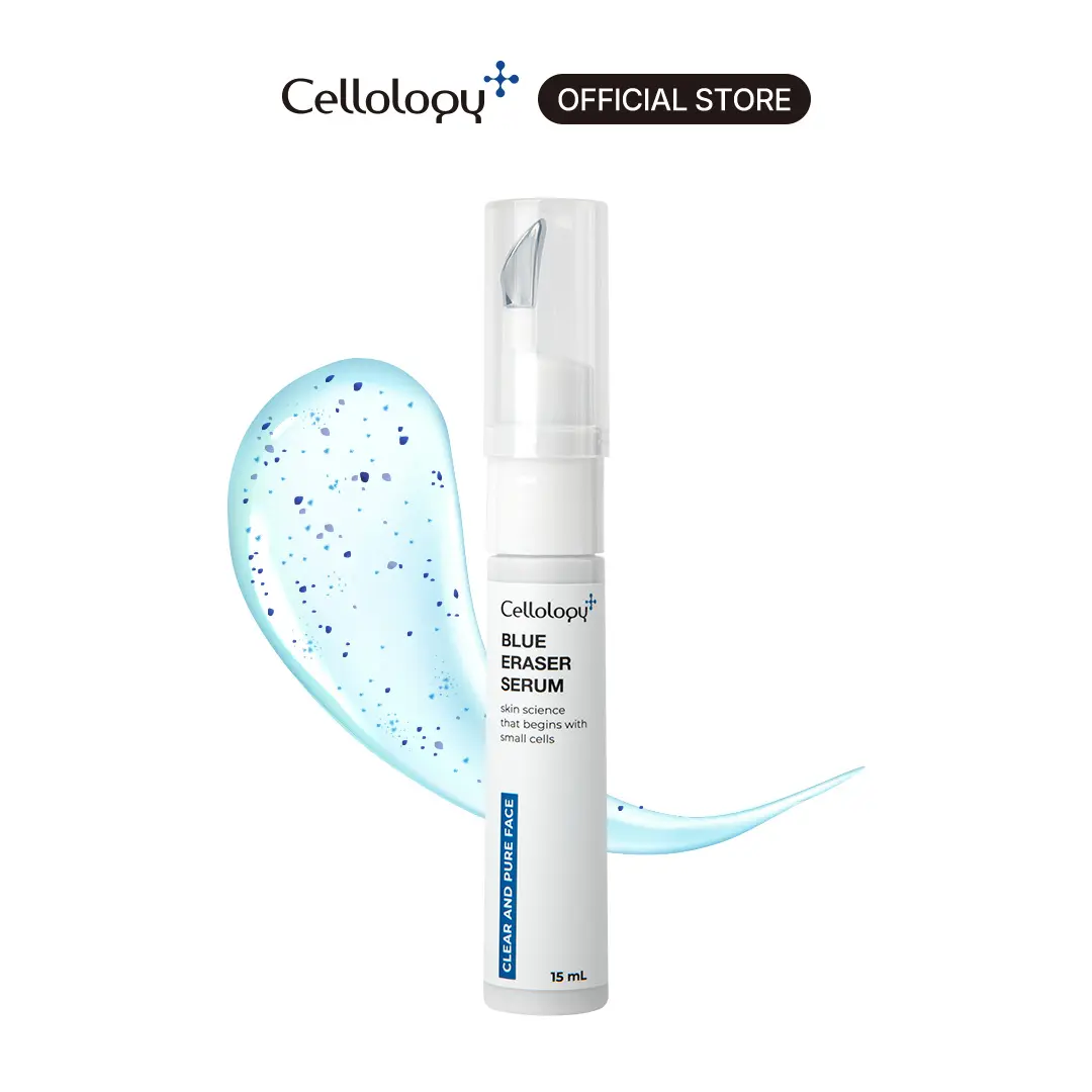 Cellology Blue Eraser Serum Refill - All-in-One Serum, Micro Spicules, Skin Soothing, Low Irritation, Korean Skincare 0.50 fl.oz