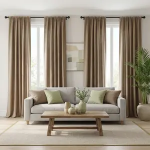 Curtain Club 4 Panels 52x84inch Plain color, plain weave nylon sheer fabric, curtain rod style. Looks simple and elegant, making your room even more cozy. A018