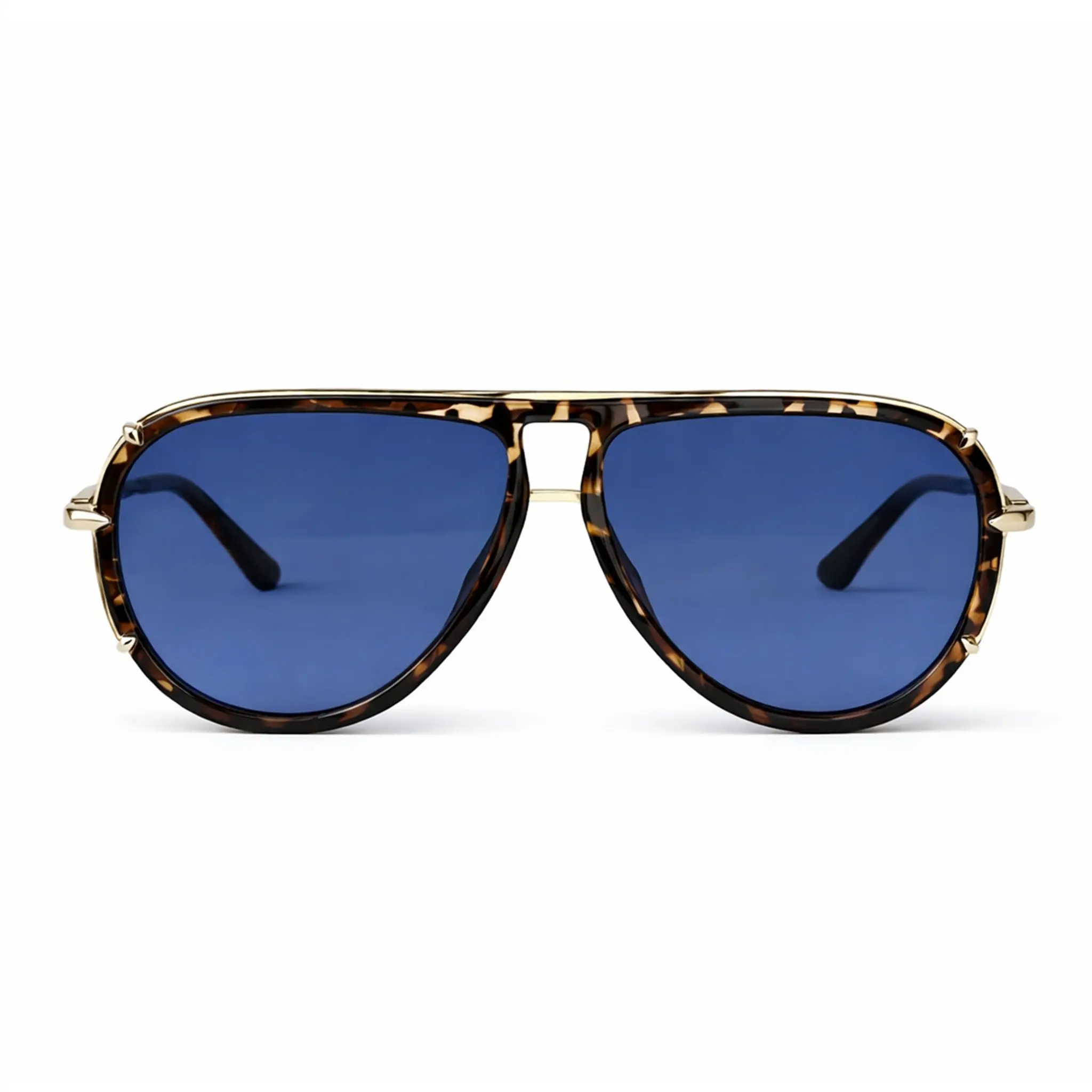 Ivy Luxe - Blue - Tangle Free Round Aviator Sunglasses - Certified Shatter-Resistant Lenses - UV400 - For Women & Men