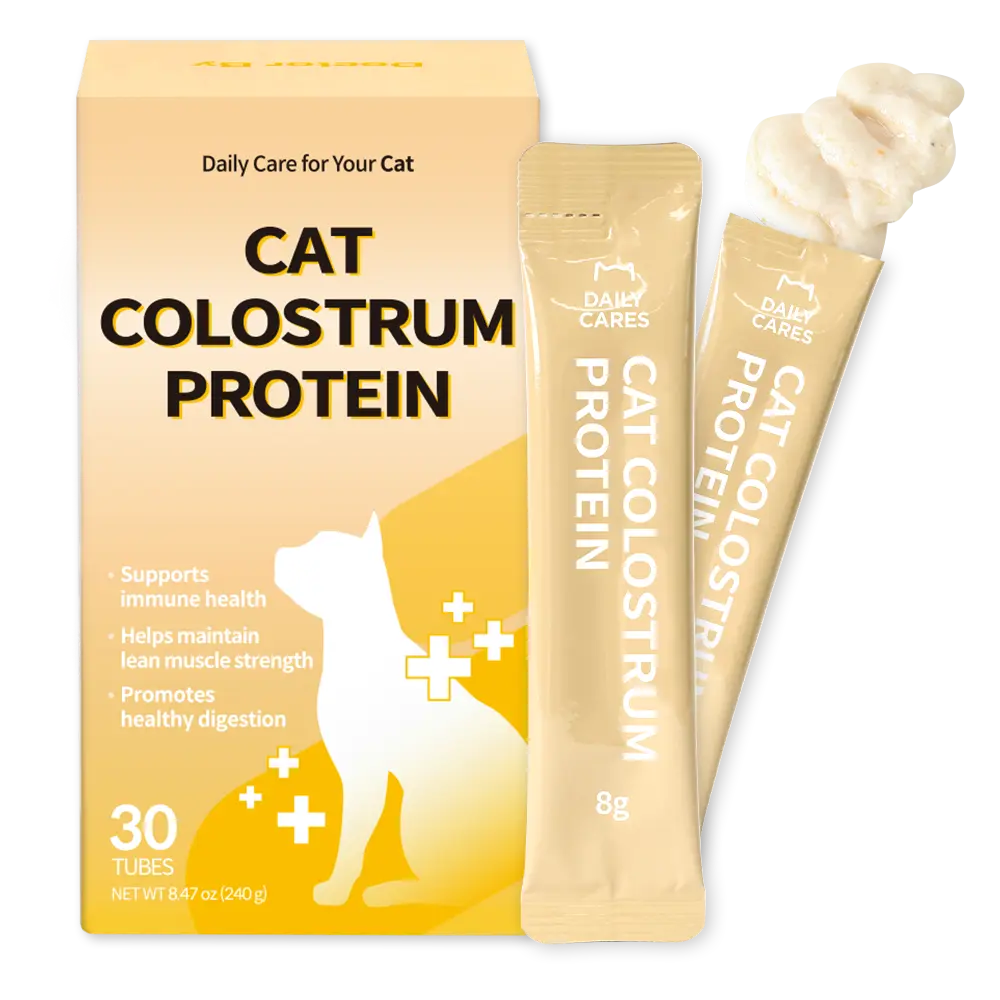 Doctor By Cat Colostrum Protein Cat Supplement Immune Support Muscle Growth, Gentle on Digestion for Kittens, Adult&Senior Cats with Goat Milk, Whey Protein Isolate, Colostrum Lickable Formula