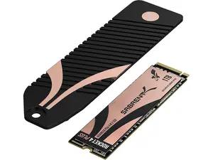 SABRENT 1TB Rocket 4 Plus NVMe 4.0 Gen4 PCIe M.2 Internal Extreme Performance SSD + M.2 NVMe Heatsink for The PS5 Console (SB-RKT4P-PSHS-1TB)