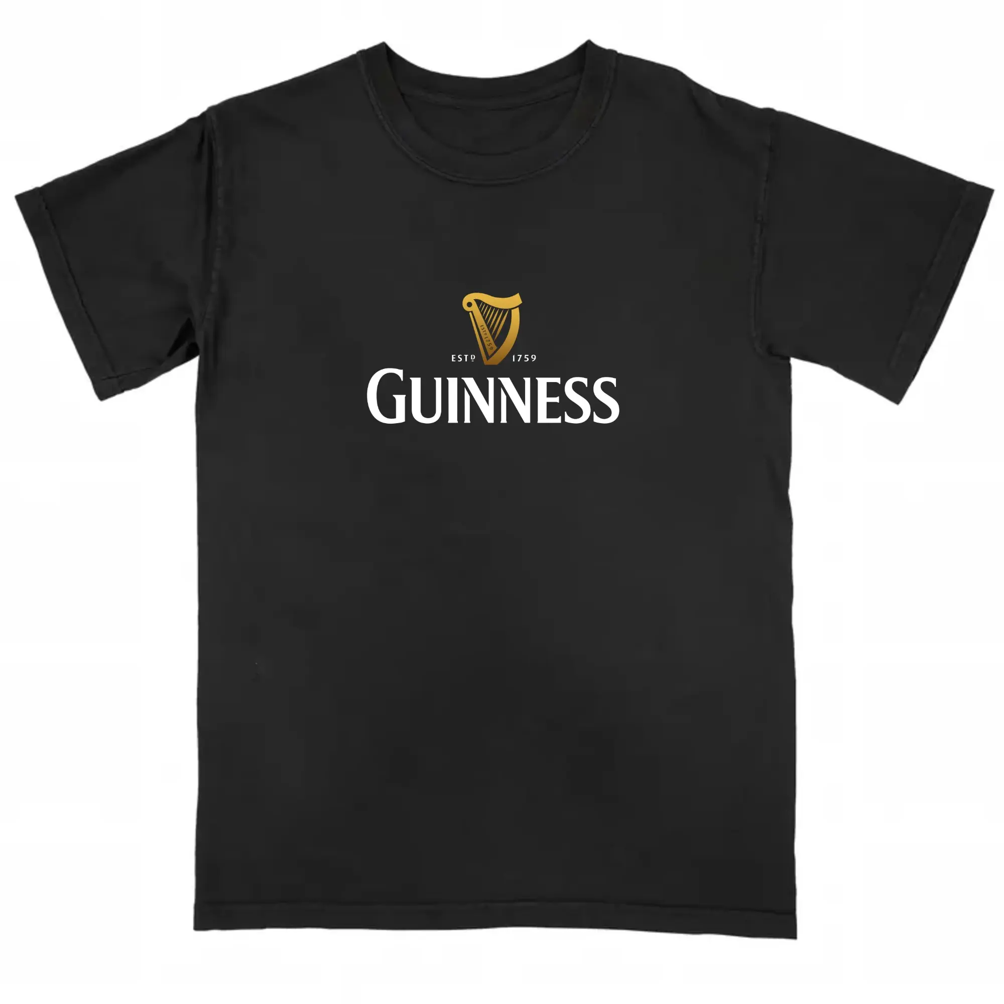 Vintage Guinness Beer Logo T-Shirt, Classic Irish Pub Aesthetic Tee, Day Bar Crawl Shirt, Funny Beer Lover Gift, Trending Guinness Harp Graphic T-Shirt Estp 1759 Harp Graphic Tee, Shortsleeve, Women's Top, Menswear Top, Gifs, Streetwear Top