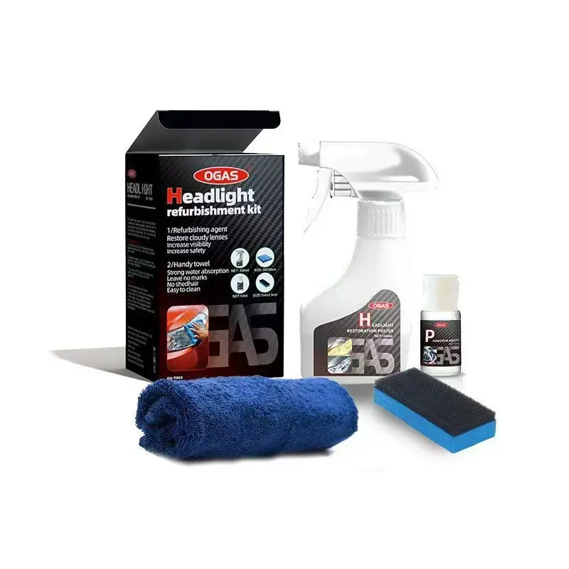 180ml Headlight Restoration Liquid DD-0031A/C - Heat-Resistant Protective Coating, No-Polishing Atomized Solution for Yellowing Lights, Level 10 Car Body Repair Accessory for Car Enthusiasts, Cleaning Agent