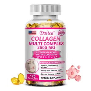 Daitea Collagen Health Supplement - Supports Healthy Skin, Nails, and Hair - 120 Capsules