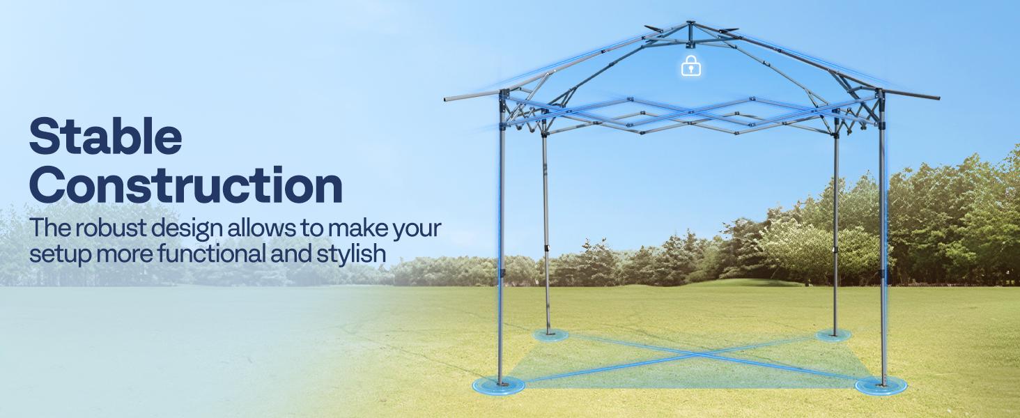 VIVOHOME 13 x 13 FT Pop Up Canopy Tent One Push Setup Outdoor Portable Shelter Tent Heavy Duty with Wheel Carry Bag and 4 Sandbags, 169 Square Feet of Shade