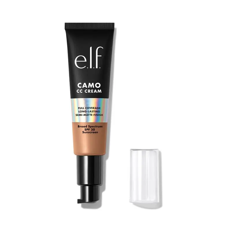 e.l.f. Camo Full Coverage Color Correcting Foundation SPF 30 Semi-Matte Finish, Broad Spectrum Sunscreen for Oily, Dry & Combination Skin, 1 oz (30mL)
