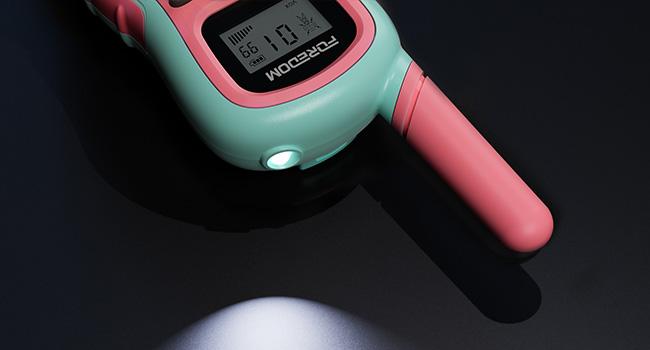 FOREDOM Walkie Talkie for Kids 3 Pack Long Range with Flashlight 2 Way Radio 22CH with Adjustable Lanyards Toys for 3+Year Old Boys & Girls Camping Birthday Gifts