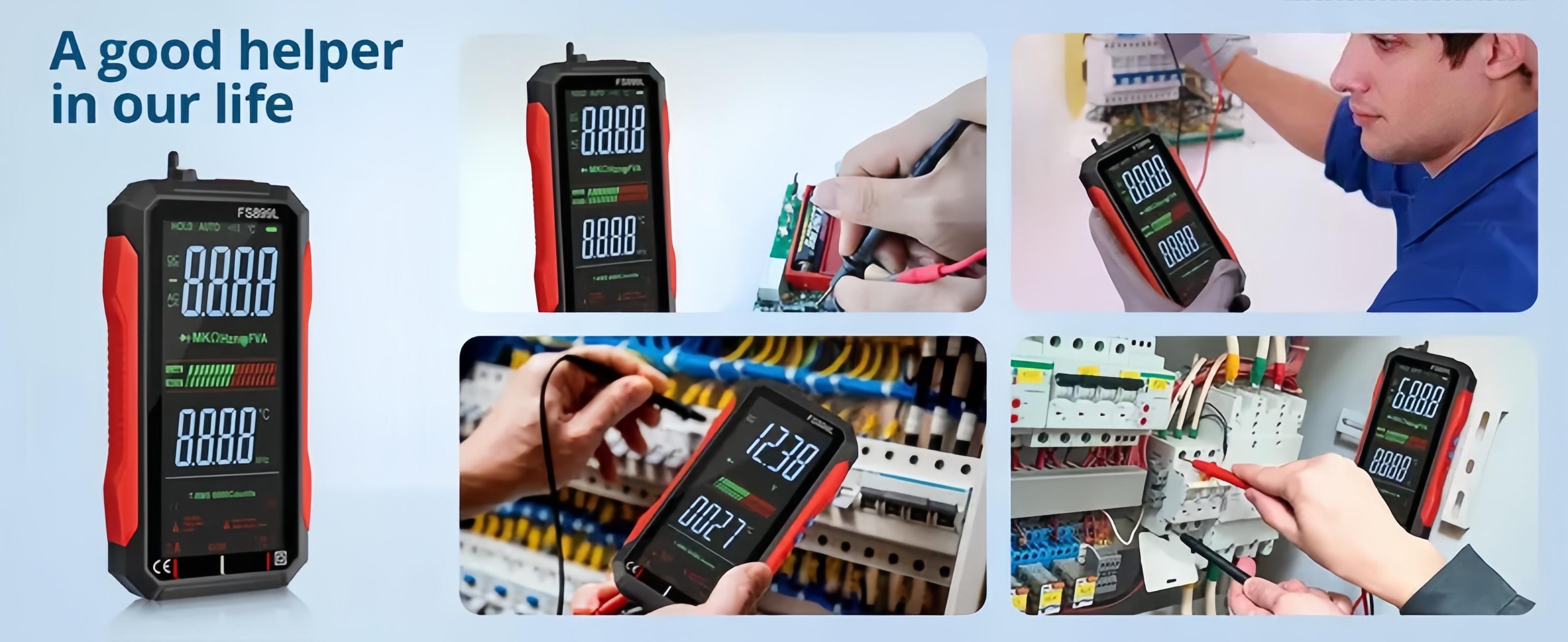 Fully Automatic True RMS (TRMS) 6000 Count Digital Voltmeter - A reliable voltage tester suitable for home, automotive, and industrial applications; a professional electrical tool. Fully Automatic True RMS (TRMS) 6000 Count Digital Voltmeter - A reliable voltage tester suitable for home, automotive, and industrial applications; a professional electrical tool.