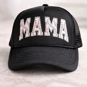 Baseball Mom trucker hat Mama Adjustable Snapback
