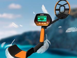 【Spring Treasure Hunt】GoGonova Waterproof Metal Detector for Adults & Kids with 8" Search Coil All Metal & Disc Modes Portable Tool Kit Adjustable Stem IP68 Rating Lightweight Design LCD Display Durable Shovel Anti-interference Headphones