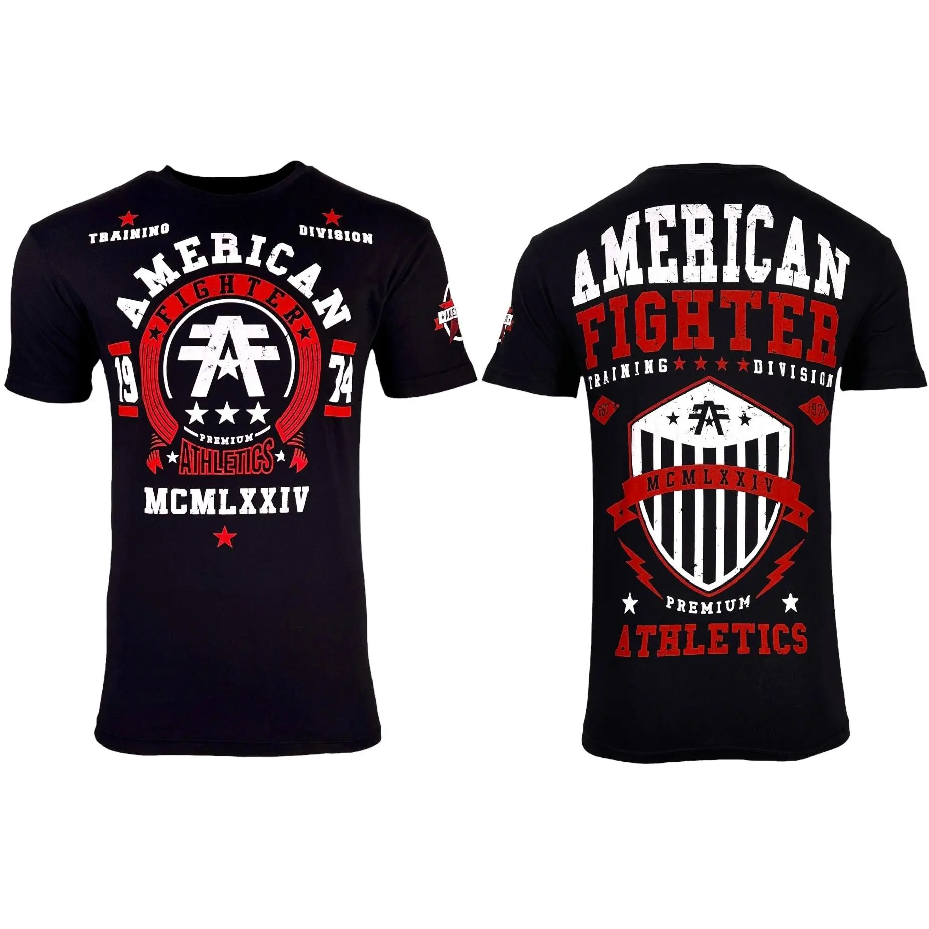 American Fighter Men's Dalton Fairbanks Graphic Cotton Tee, Casual Shortsleeve Round Neck Pullover Top, Graphic Print, T-Shirt
