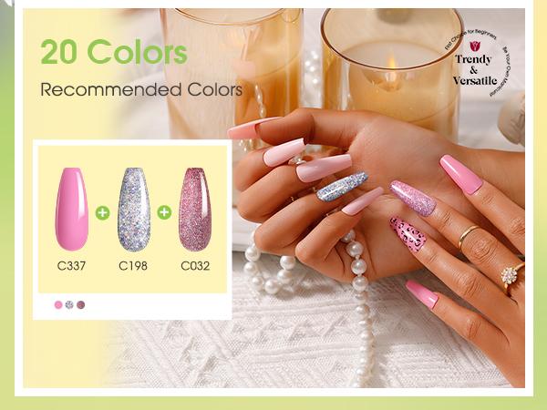 ROSALIND 23Pcs Mini Gel Nail Polish Set - 20Colors Trendy Bright Gel Polish with Base Coat Glitter Glossy Matte Top Coat for All Seasons Beauty Nail Supplies Girl Cute Gifts Requires UV ROSALIND 23Pcs Mini Gel Nail Polish Set - 20Colors Trendy Bright Gel Polish with Base Coat Glitter Glossy Matte Top Coat for All Seasons Beauty Nail Supplies Girl Cute Gifts Requires UV