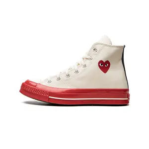 Chuck 70 High "CDG Play - Pristine Red" A01794C