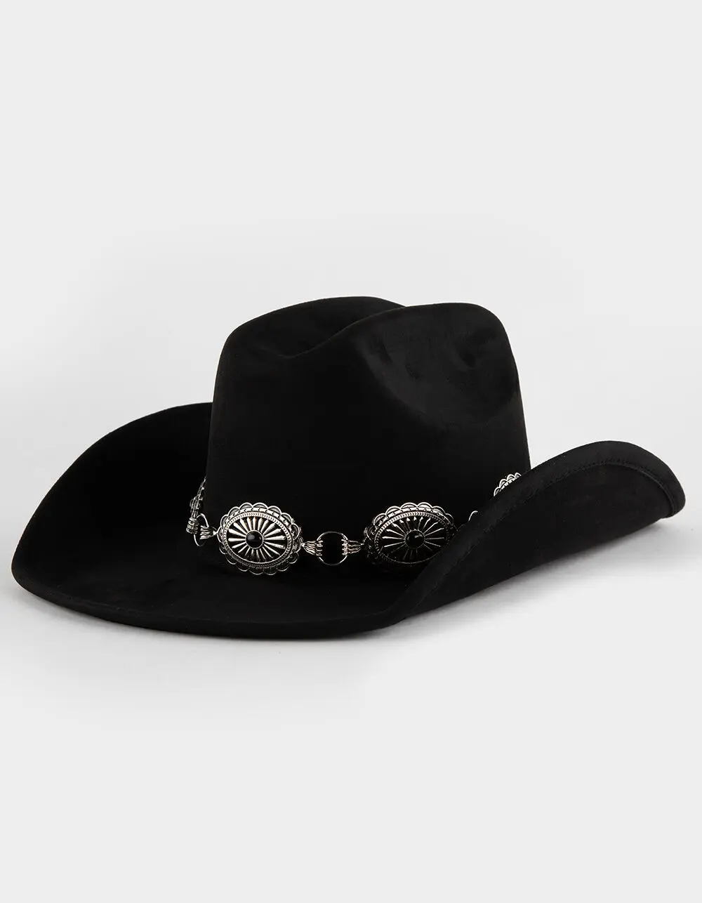 Womens Boho Cowboy Hat, Black