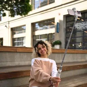 KraftGeek JustTap Tap-to-open Phone Tripod with Remote - Smartphone Vlogging Kit for Enhanced Video Capture