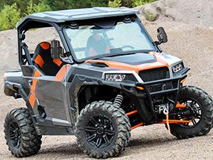 Nilight UTV Side Mirrors Compatible With 2015-2023 Polaris Ranger 1000 Can-Am Defender Maverick Trail Pro-Fit Cage Profiled Tube Adjustable Break-Away Rear View Mirror Car Accessories Truck