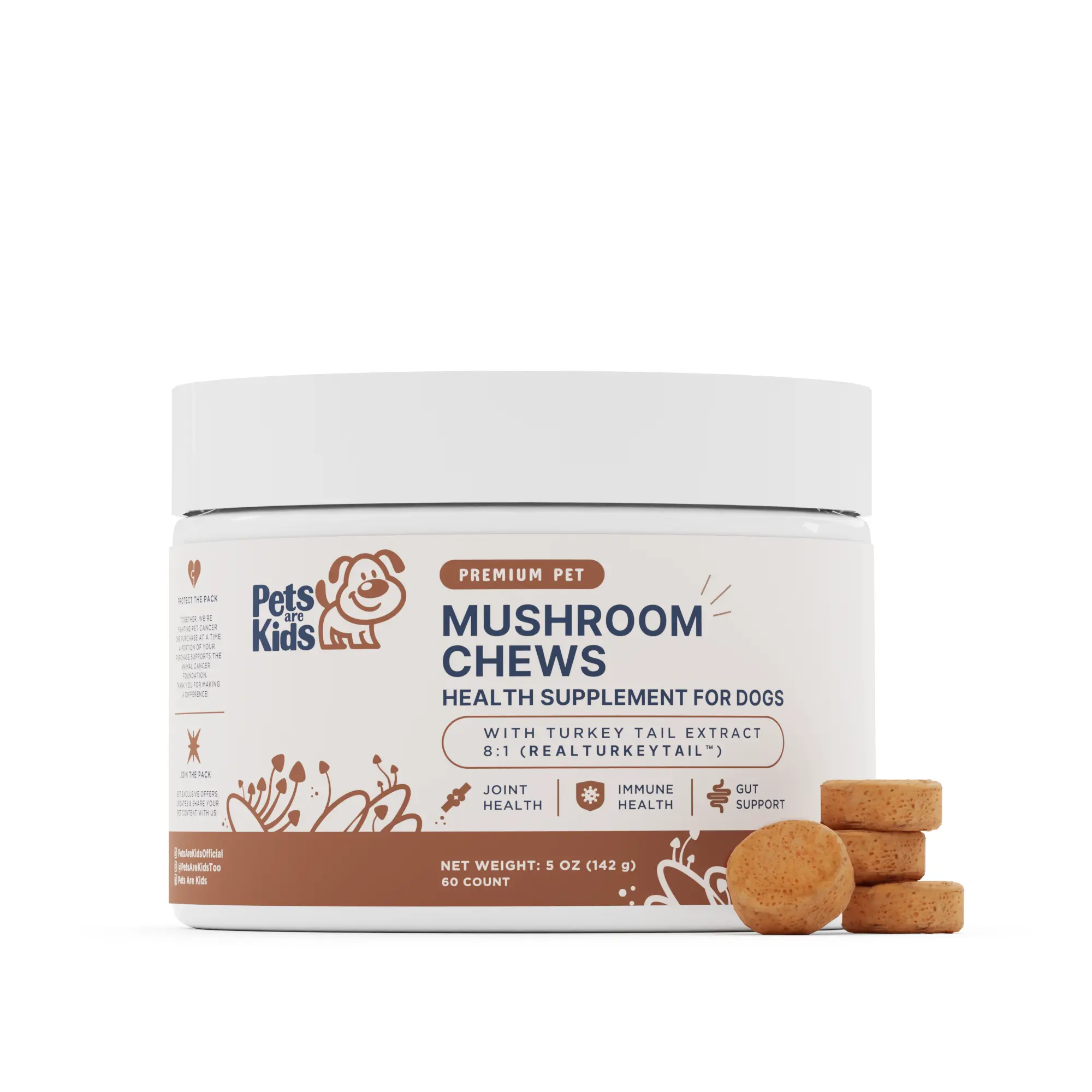 Mushroom Dog Chew 60ct