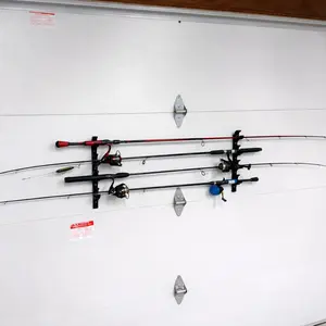 Garage Door Fishing Rod Holder - Durable Wall Mount for Multiple Rods - Easy Installation - Space-Saving Design