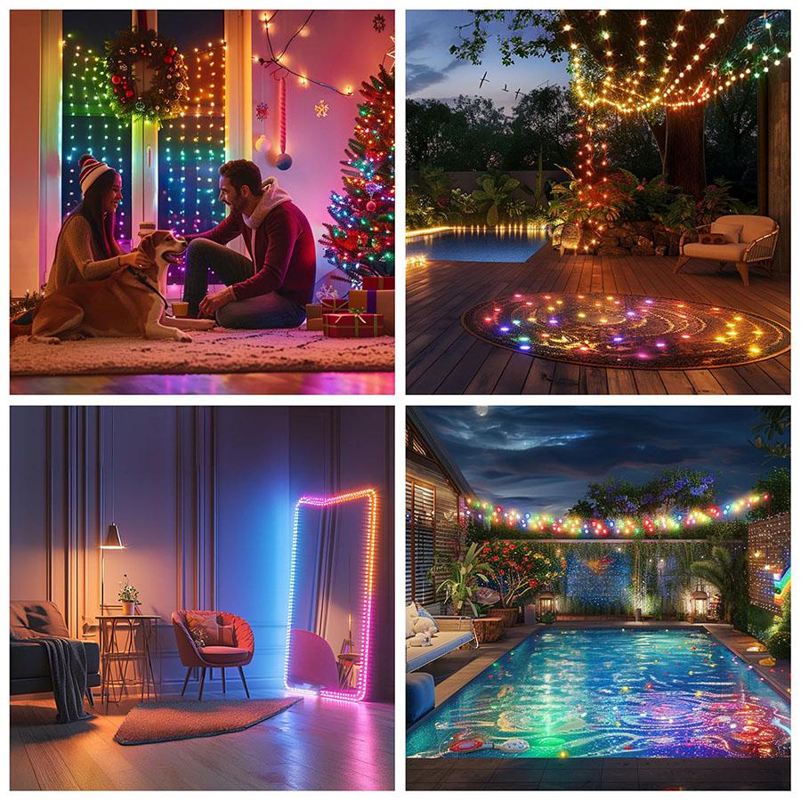 132FT/66FT LED Car Light String Multi-Color USB Plug Cool Light Source, Waterproof, Low Heat Ideal for Vehicle Decorations, Automotive Ambient Lighting, Christmas Car Lights 132FT/66FT LED Car Light String Multi-Color USB Plug Cool Light Source, Waterproof, Low Heat Ideal for Vehicle Decorations, Automotive Ambient Lighting, Christmas Car Lights