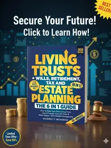 Living Trusts and Wills Estate Planning Guide, 6 in 1 Wealth Management Book on Retirement Planning, Tax Saving Strategies, Asset Protection and Avoiding Probate