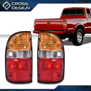 CROSSDESIGN Tail Lights Brake Lamp Assy Fit For 01-04 Toyota Tacoma Pickup Truck Left&Right