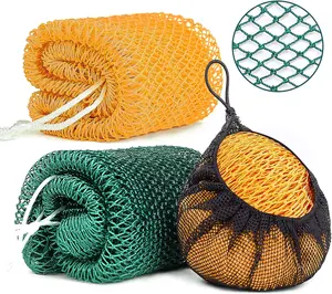 Authentic African Net Sponge Small African Scrubbing Net Exfoliating Washcloth Back Scrubber Body Scrubber Bath Sponge for Shower Bathing Accessories for Women Christmas Gifts