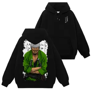 [Ace Shop] Roronoa Zoro King Of Hell - One Piece Op #63 Hoodie T-Shirt Sweatshirt Retro Vintage Unisex Graphic 90s Cotton, Gift For Wibu, Anime Manga Y2K Streetwear