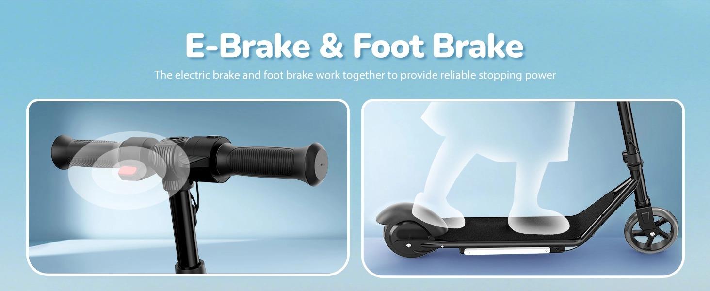 [Joy E-Glide]Kids Electric Scooter with LED Display, 10 MPH Top Speed,15 Miles Range, 2 Speed Modes, Disc Brakes, UL Lithium Battery, Aluminum Alloy Frame,5-Inch Flash  Wheels Foldable Electric Scooter forAges 6-14