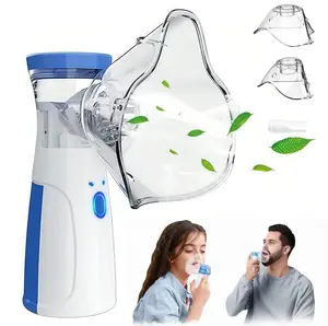 Portable Nebulizer for Adults & Kids, Nebulizer Machine with Auto-Cleaning, USB Plug-in-Play, Inhaler for Respiratory Problems, Silent, Efficient Atomization for Home and Travel Use Gift for family friends