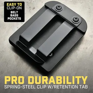 Magnetic Tool Holder-Belt Holster for Wrenches, Clip-On Belt Magnet for Screws,Nails,Hammers,Sockets,Pliers,Screwdrivers,Trowels,Drill Bits,Wrenches &More Heavy Duty