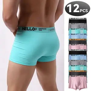 Men’s Comfortable Boxer Underwear Multi-Pack — Soft, Skin-Friendly, Moisture-Wicking, Breathable; 12-Pack Solid Color Style; Men’s Boxers for High Performance and Everyday Wear — A Top Choice for Valentine’s Day Gifts