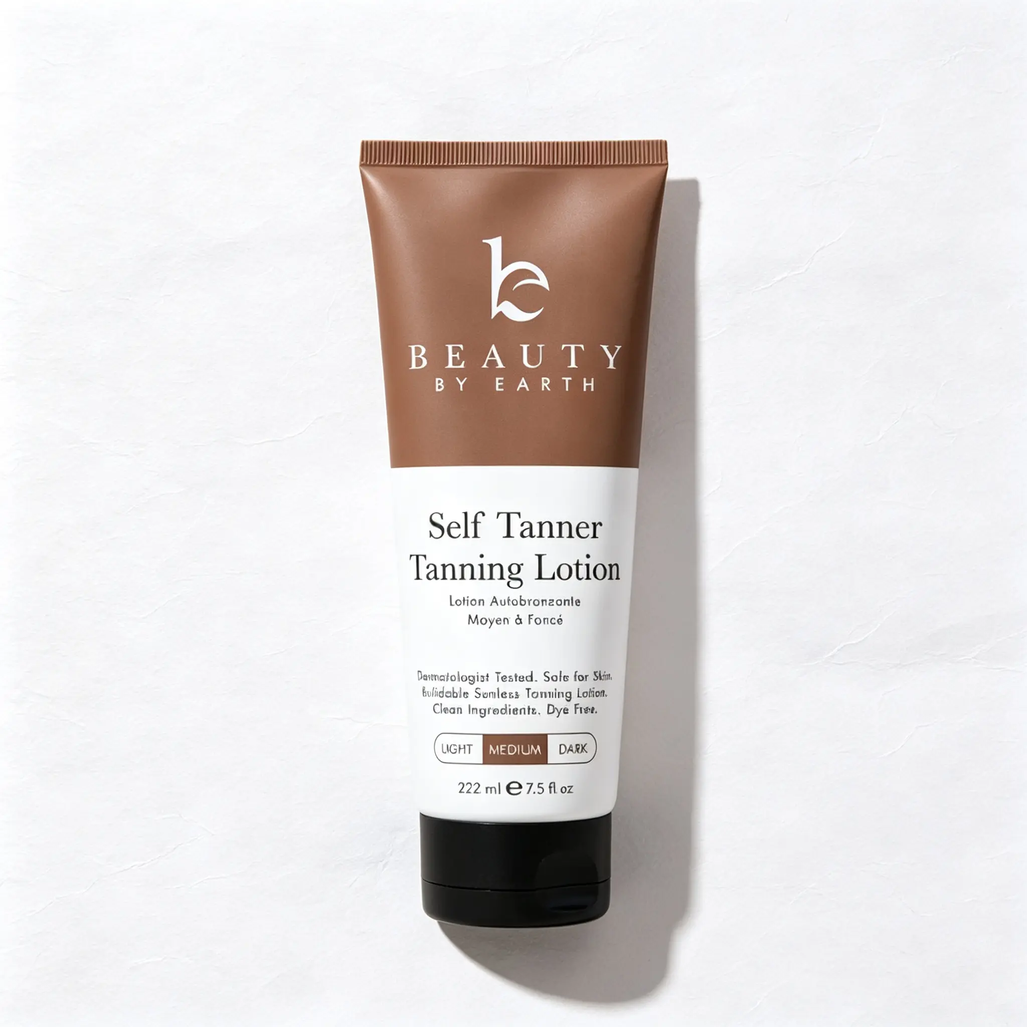 Beauty by Earth Gradual Self Tanner Body Lotion, Streak-Free Natural Bronzed Glow, Hydrating Sunless Tanning Cream, Made in USA, Vegan, Cruelty Free & Pregnancy Safe
