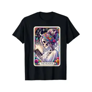 Graphic Tees The Reader" Funny Tarot Card Graphic Tee - Soft Cotton classic cotton tee