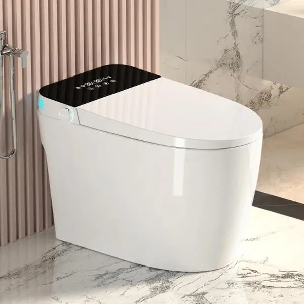 Smart Toilets with Heated Bidet Seat.Portable toilet with bidet built.Intelligent Toilet Auto Open/Close Seat. Bidet toilet with Dryer and Warm Water,home essentials