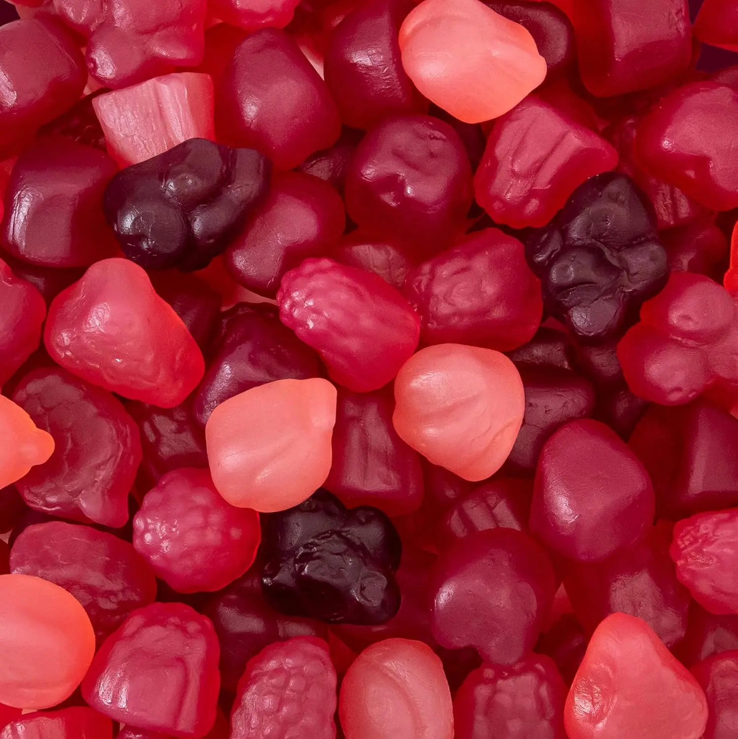 Berry Jelly Candy Mix, Dye Free Candy, Vegan Gummies, 1 Lb Bag | Real Fruit Puree, Naturally Flavored Chewy Candy