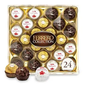 Ferrero Collection Gourmet Gift Box, 24 Assorted Confections with Hazelnut, Dark Chocolate and Coconut, 9.1 oz