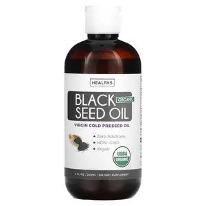 Healths Harmony Organic Black Seed Oil, 8 fl oz (240 ml)