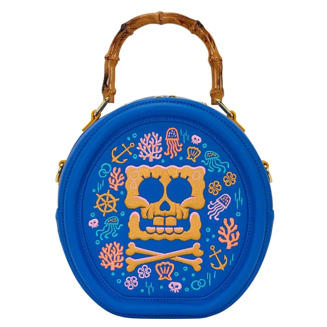 Loungefly Nickelodeon SpongeBob SquarePants Pirate Graphic Women's Crossbody Bag, Spongebob Crossbody Purse, Spongebob Unique Bag, Zipper