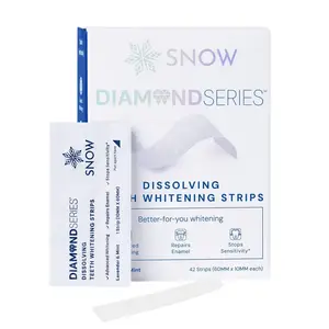 SNOW Diamond Teeth Whitening Strips | Gentle & Enamel Safe White Strips for Teeth Whitening | at Home Dental Hygiene & Tooth Care for a White Smile Oral