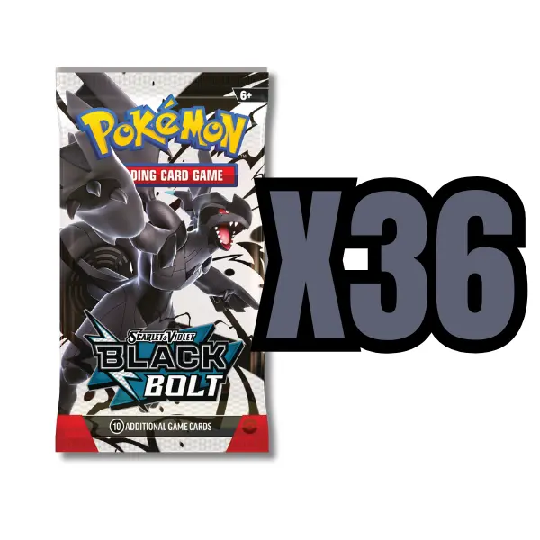 Black Bolt - 36 Pokémon Booster Packs Black Bolt - 36 Pokémon Booster Packs
