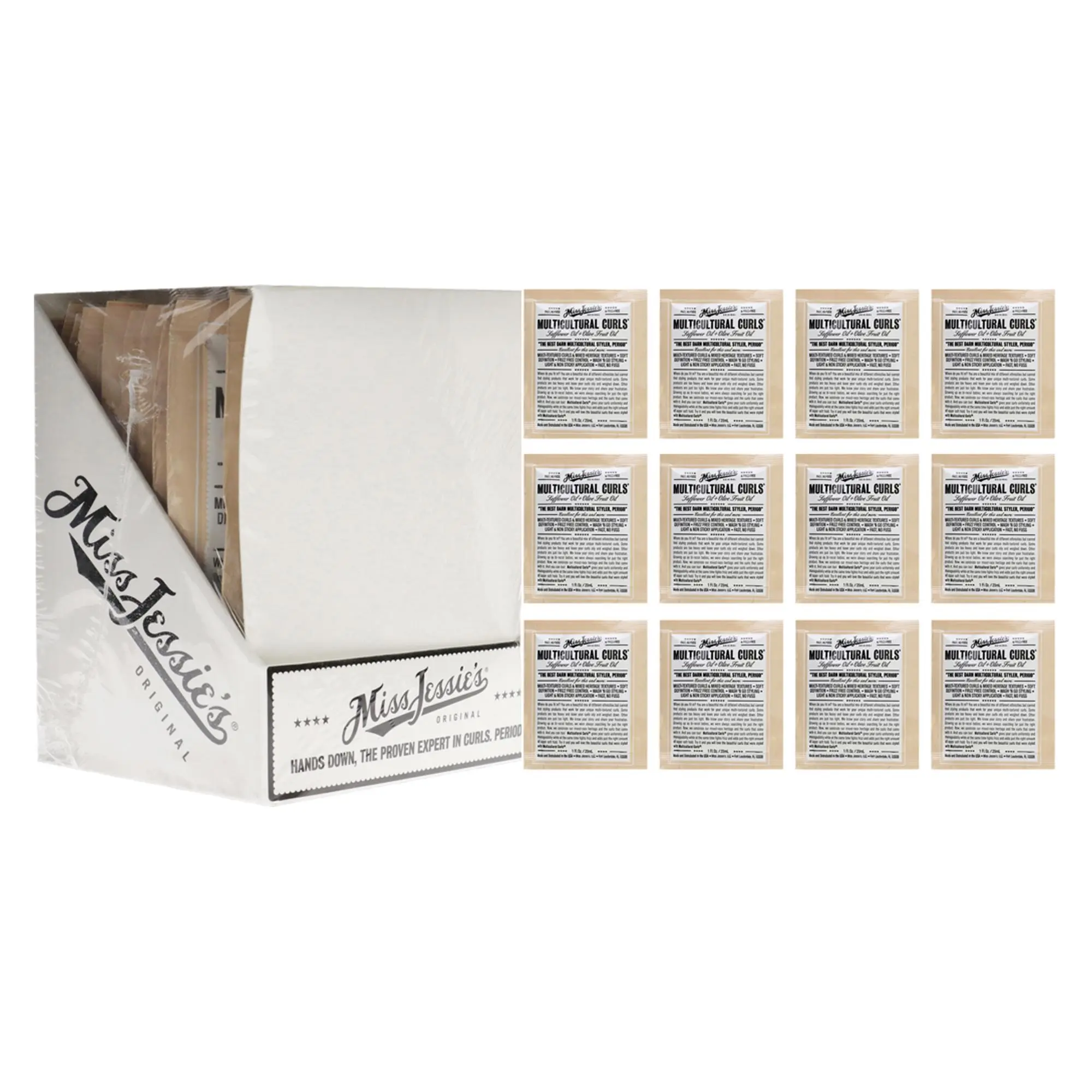 Miss Jessies Multi Cultural Curls Unisex Haircare Cream - 1oz, Unisex Use, Pack of 12 Pieces