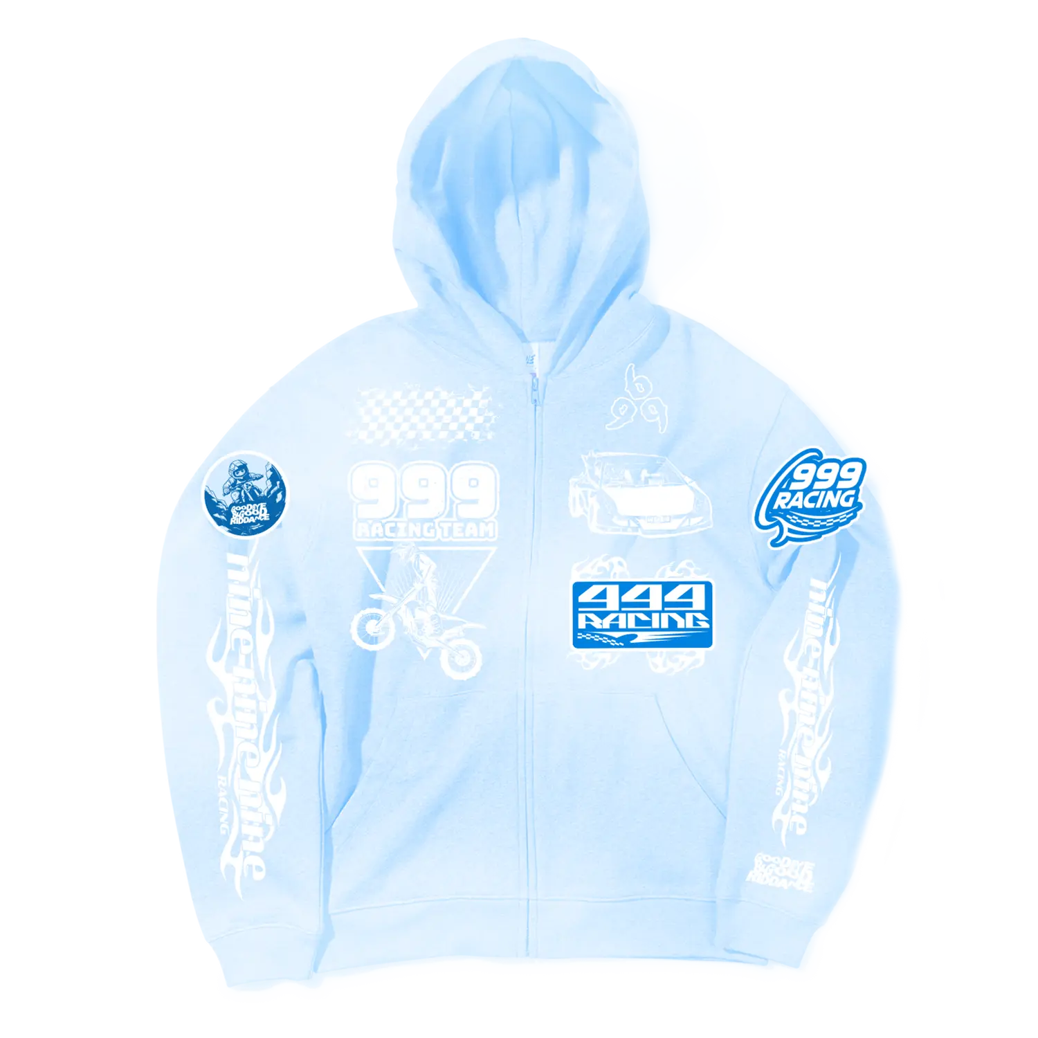 GOODBYE SKY RACE ZIP HOODIE