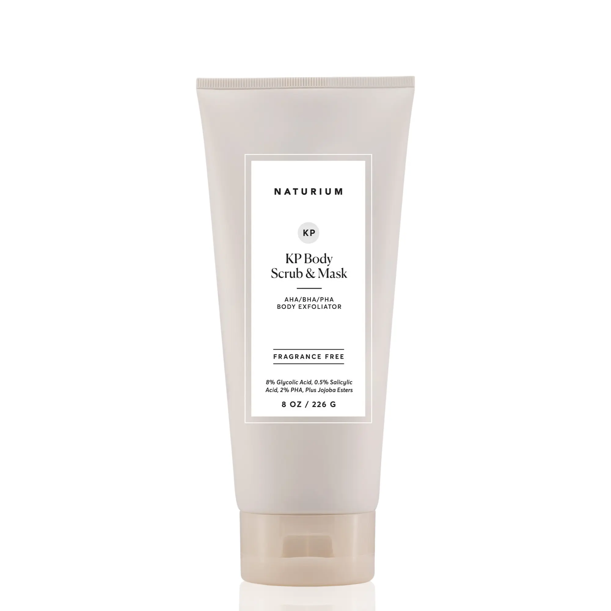 Naturium KP Body Scrub & Mask (8oz) - Keratosis Pilaris and Strawberry Legs Bump Eraser, Body Exfoliator