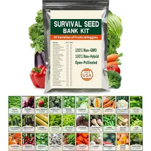 30 Variety Vegetable Seed Pack – Complete Backyard Garden Starter Kit (Seeds Only)